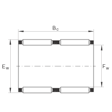 滾針及保持架組件 K60X66X33-ZW, 根據 DIN 5405-1/ ISO 3030 標準，雙列