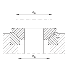 推力關(guān)節軸承 GE30-AX, 根據 DIN ISO 12 240-3 標準，需維護