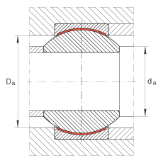 關(guān)節軸承 GE12-PW, 根據 DIN ISO 12 240-1 標準，尺寸系列 K，免維護