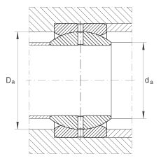 關(guān)節軸承 GE76-ZO, 根據 DIN ISO 12 240-1 標準，英制尺寸，需維護